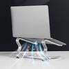 MAKEJ Laptop Stand Bracket Desktop Suspended Aluminum Alloy Heat Dissipation Bracket Storage and Keyboard Support Bracket(White-Fruit peach5) view 4