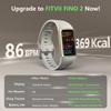 FITVII FINO 2 Slim Fitness Tracker, Smart Watch with Blood Oxygen, Sleep Monitor, 24/7 Heart Rate & Blood Pressure, IP68 Waterproof Health Activity Trackers with Calories Step Counter for Women Men view 2