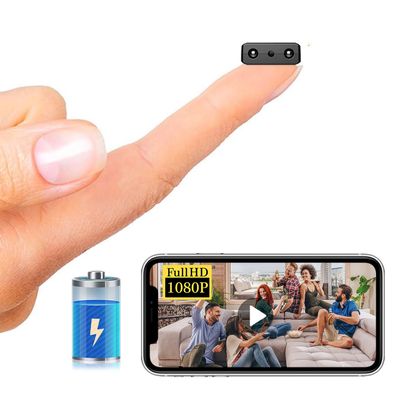 Smallest Wireless WiFi IP Camera,HD1080P Spy Camera with Battery,Portable Video Recording Live Feed,Baby Monitor with Night Vision,Motion Detection,Cloud Storage for Security with iOS Android APP