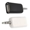 ThrtRht 2 Pack AUX to 3.5mm Audio Adapter - USB A Female to Male Converter for USB Flash Drive, U-Disk, Car CD Player, MP3 Music - Auxiliary Port Only view 1