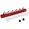 150A Power Distribution Block with Brass Plate for Automobile Boat, DC 12V48V 6 Terminal Bus Bar (Red) view 3