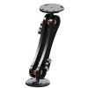 Aluminum Fish Detector Mount B Size Long Arm Double Ball Mount with 1 in/25mm Ball Adapters,with Two AMPS Holes Round Plate,Electronic Device Mount Compatible with Garmin,Lowrance, Humminbird (Long) view 1
