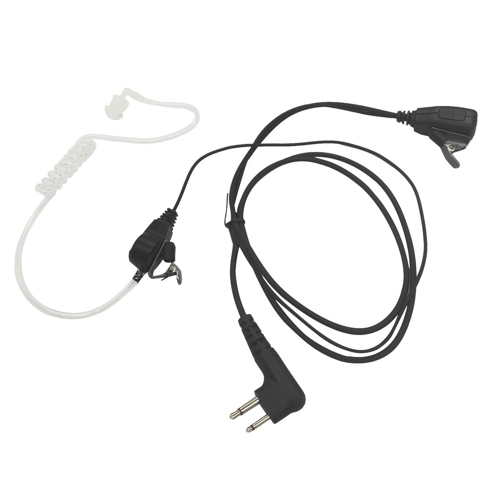 2 Pin Acoustic Tube Headset Earpiece with PTT/Mic for Motorola Walkie Talkies Radios CLS1410 CLS1110 CLS 1410 CLS 1110 DTR550 DTR700 RDU4100 RDU4160D RMU2040 RMU2080D RMU2080 DLR1020