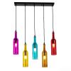 JOMCYDM 5-Light Wine Bottle Chandelier,Pendant Light,Ceiling Light,Wine Bottle Lamp for Living Room,Bar,Hotel view 1