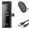 128GB Digital Voice Recorders with EVA Zipper Carrying Hard Case Cover & USB C Charging Cable view 1