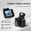 Xilecam Mini Camera Keychain with 32GB Card Mini Retro Camera Cameras Keychain Perfect for Vlogging and Daily Recording Gifts for Girl.It can be Hung on The KeyBlack view 2
