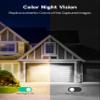 winees WiFi Water Leak Detector, 1 Pack Water Sensors Outdoor Security Camera, Wired 2K 4MP Outdoor/Indoor Camera for Home Security view 2