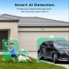 winees WiFi Water Leak Detector, 1 Pack Water Sensors Outdoor Security Camera, Wired 2K 4MP Outdoor/Indoor Camera for Home Security view 4
