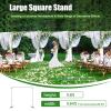 10'x50' Backdrop Stand Pipe Kit, Heavy Duty Sturdy Backdrop Stand, Photo Background Stand, Background Support System, Curtain Frame for Wedding Birthday Party Banquet Decorations view 3