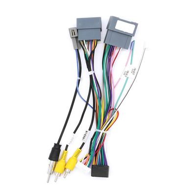 16pin Car Stereo Radio Power Retrofit Wiring Harness fits for Honda HRV HR-V 2018-2020 Support OEM Backup Rearview Camera Right Camera Radio with canbus decoder