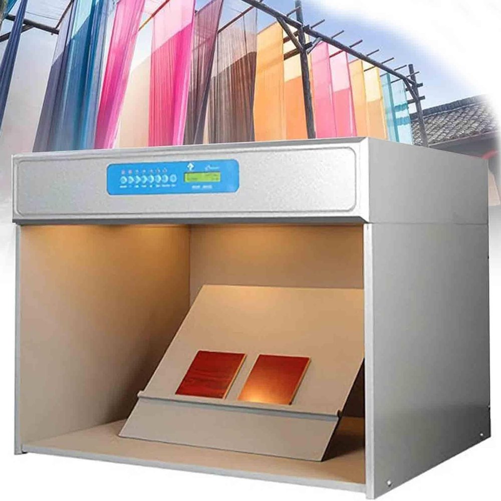 LPLYAA Color Matching Cabinet,Color Light Matching Cabinet 6 Light Sources Assessment Cabinet Fabric Textile Clothes Color Cabinet Device Tool