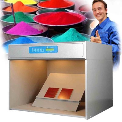 LPLYAA Color Assessment Cabinet 6 Light Sources,Color Controller Light Box,D65 TL84 Assessment Cabinet Tool Chests Color Light Box Tester Machine Universal