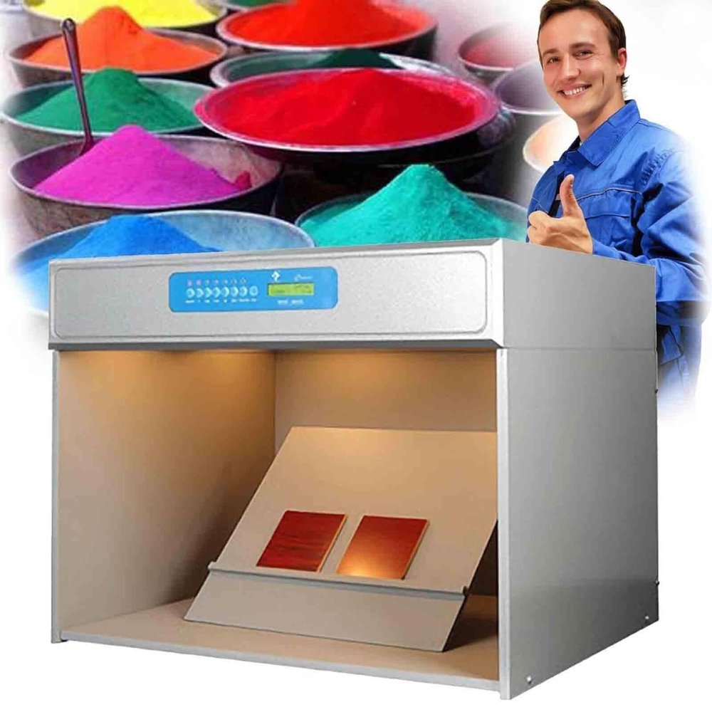 LPLYAA Color Assessment Cabinet 6 Light Sources,Color Controller Light Box,D65 TL84 Assessment Cabinet Tool Chests Color Light Box Tester Machine Universal