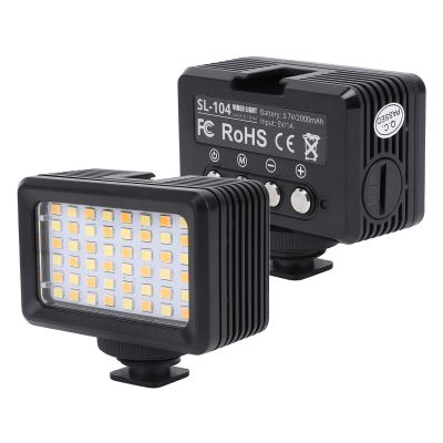 Underwater 130ft Dive LED Video Light, 48 LED Beads, 2500 9000K Color Temperature, 120 Beam Angle with 1/4in Adapter, Cold Shoe Interface, for Sports Camera