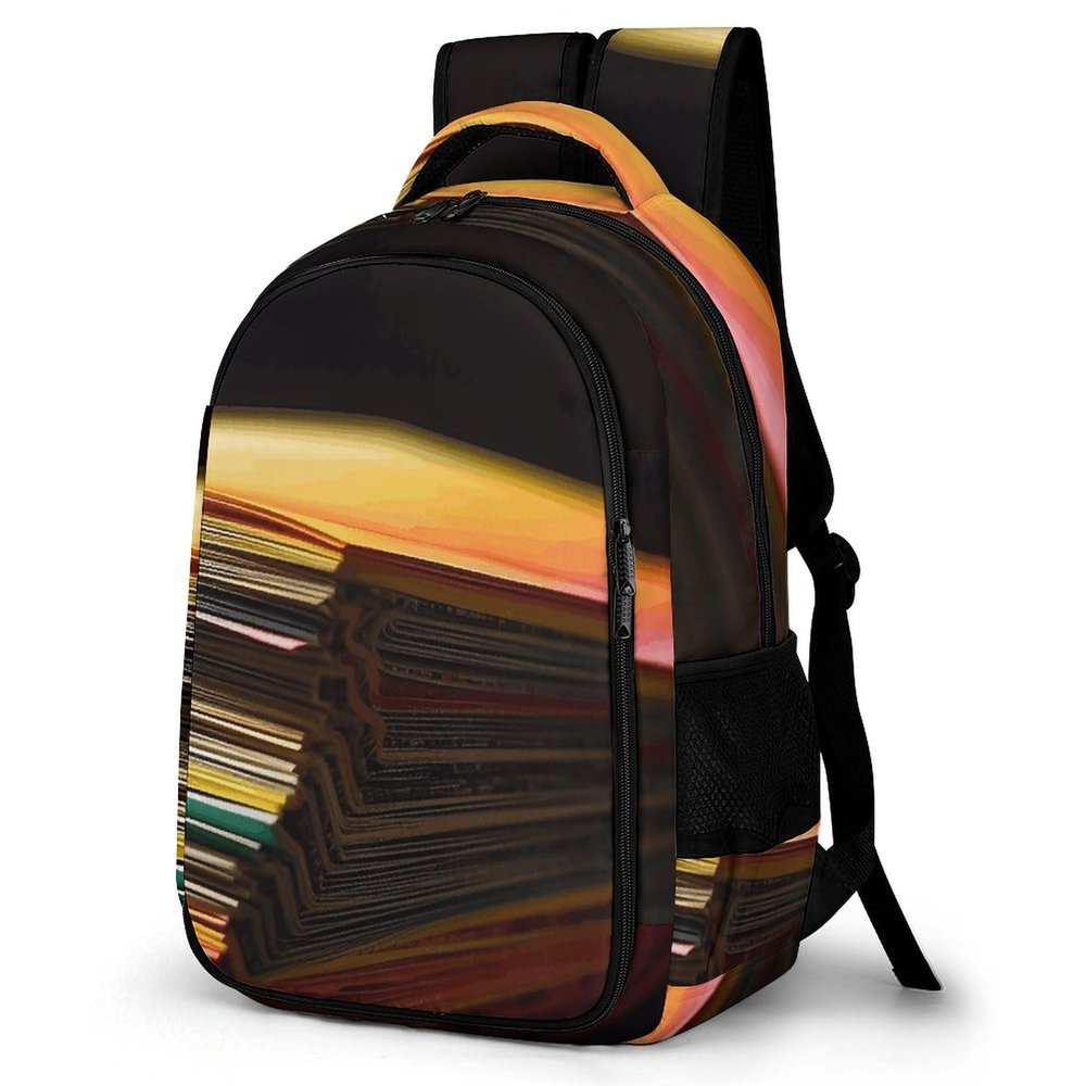 BTCOWZRV Travel Backpack for Men Women Casual Daypack Stack of Colored Paper Laptop Backpack Computer Bag Lightweight Shoulder Bag