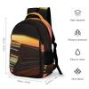 BTCOWZRV Travel Backpack for Men Women Casual Daypack Stack of Colored Paper Laptop Backpack Computer Bag Lightweight Shoulder Bag view 2