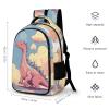 BTCOWZRV Travel Backpack for Men Women Casual Daypack Little Dinosaur Laptop Backpack Computer Bag Lightweight Shoulder Bag view 2