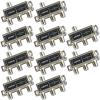 10 Pcs Cable Splitter - ANTOP 3 Way Coaxial Splitter for TV and Satellite - All Port DC Power Passing view 1