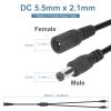 2 PCS 1 to 2 Way DC Power Splitter, DC Splitter, 2.1 * 5.5MM Power Splitter for CCTV Security Camera LED Strips view 3