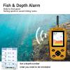 ESANHAO Fish Finder Portable Wireless Sonar & Radio Sensor Depth Finder with Fish Size, Water Temperature, Bottom Contour, Color LED Display Black/White Model fit for Boats Kayaks Fishing view 4