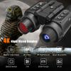 SKIOVEMI Night Vision Goggles Head Mounted, Digital Night Vision Goggles, 4K HD IR Helmet Mounted Night Vision Binoculars with 32GB Memory Card, 8X Digital Zoom view 2