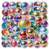 WESILY Pack 50 PCS 70s 80s Disco Ball Stickers Retro Vinyl Waterproof Decals Christmas Decor Water Bottles Laptop Luggage Skateboard Scrapbook Phone Case Gifts for Teens Adults Girls view 1