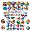 WESILY Pack 50 PCS 70s 80s Disco Ball Stickers Retro Vinyl Waterproof Decals Christmas Decor Water Bottles Laptop Luggage Skateboard Scrapbook Phone Case Gifts for Teens Adults Girls view 2