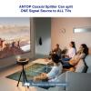 6 Pcs Cable Splitter - ANTOP 3 Way Coaxial Splitter for TV and Satellite - All Port DC Power Passing view 3