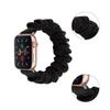 Scrunchie Bands for Samsung Galaxy Watch 7/6/5/4 40mm 43mm 44mm 47mm Elastic Replacement Fabric Band Women Stretchy strap for Watch 4 Classic/5 Pro Band (Chrysanthemum/Black, Small) view 2