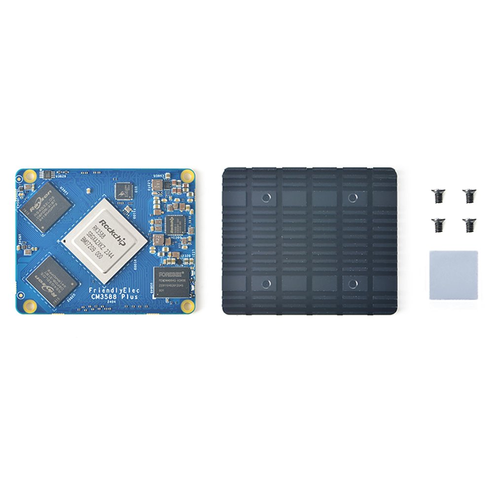 WayPonEV CM3588 Plus NAS Network Storage CPU Module - 4/8/16/32GB RAM, up to 256GB eMMC, 8-core Rockchip RK3588 Chip - for Home Cloud Server, Laptop Alternatives and AI Deep Learning (16+64GB Module)