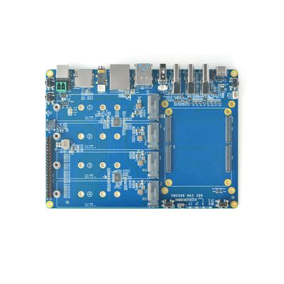 WayPonEV CM3588 NAS Network Storage CPU Module, 4/8/16/32GB RAM, up to 256GB eMMC, 8-core Rockchip RK3588 Chip  6.0TOPS NPU for Cloud Server, Laptop Alternatives and AI Deep Learning (Carrier Board)