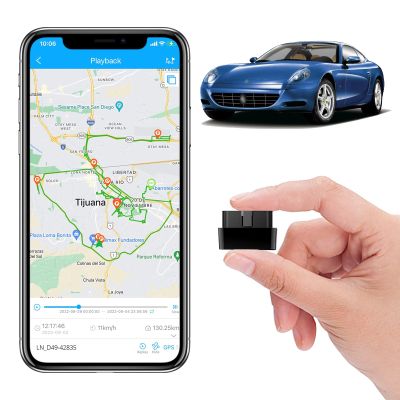 Mini OBD GPS Tracker for Vehicle, OBD 16PIN Real-time Tracking Device, Multi-Alert for Car, Truck -Subscription Required