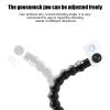 Camera Flexible Mount Arm, 2Pcs Black ABS Monopod Gooseneck Jaws 1/4in Screw Holes 12 Section Universal Sports Camera Hose Holder view 4