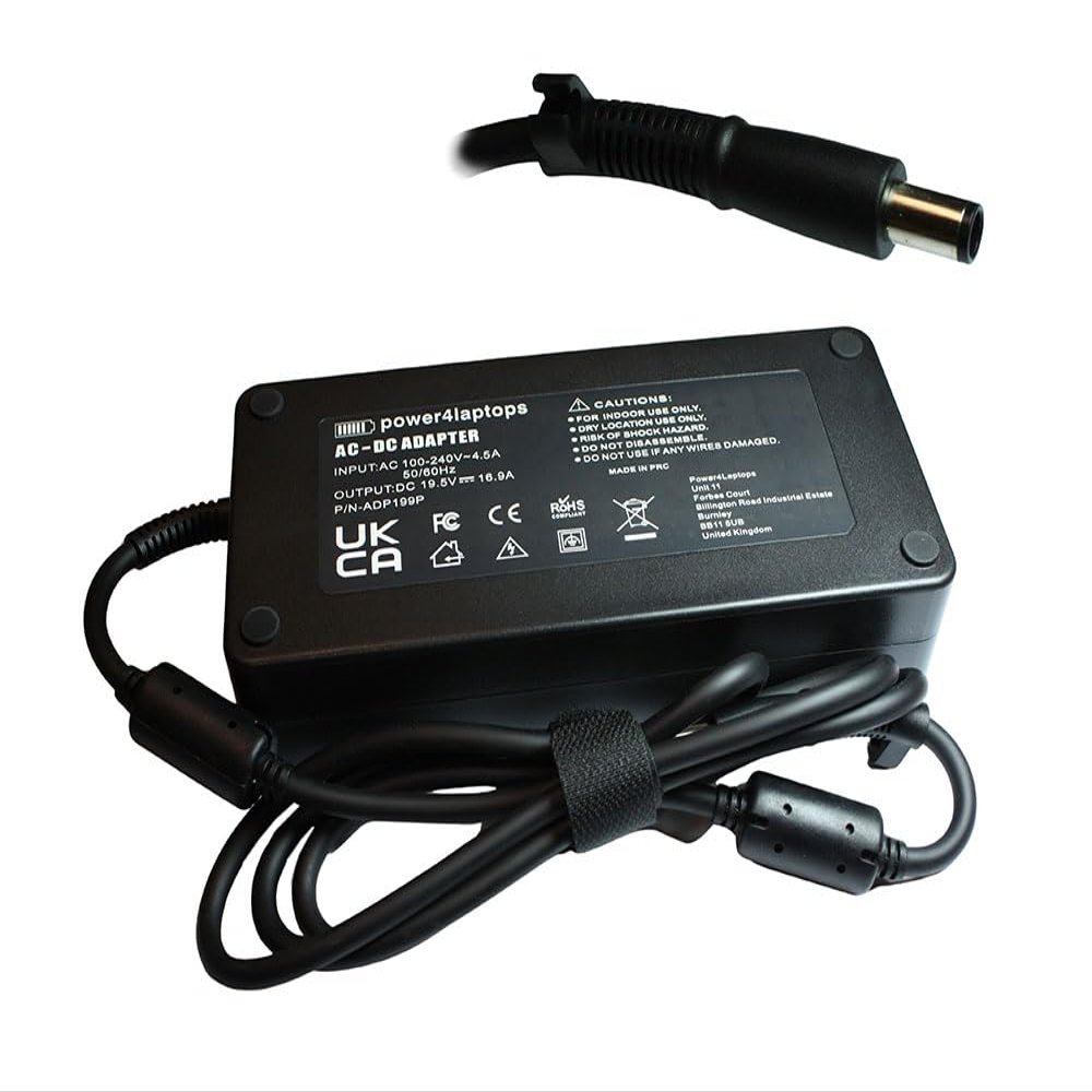 Power4Laptops AC Adapter Charger Power Supply Compatible with HP Z VR Backpack G