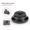 2pcs Quick Release Plate Mini Aluminium Alloy Round Camera Screw Tripod Mount Head Rapid Adapter 1/4 inch Screw for Compact Action Tripod Red view 3