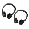 2 Pair Car Earphone Cordless, 2 Channel Cordless Infrared IR Stereo Audio Headphone Earphone for Car Headrest DVD view 2