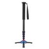 Monopod With Feet, C-222+M-1 5 Sections Carbon Fiber Portable Telescopic Monopod Tripod Camera Monopod With Storage Bag Hex Wrench Cushion for DSLR Camera view 1