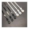 50PCS 15cm 20 Cm Mountable Self Locking Nylon Cable Zip Ties Loop Wrap Bundle Ties Approved Black and White(Black 3.6x200) view 2