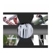 50PCS 15cm 20 Cm Mountable Self Locking Nylon Cable Zip Ties Loop Wrap Bundle Ties Approved Black and White(Black 3.6x200) view 3