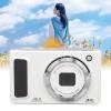 48MP Digital Camera with 16X Digital Zoom, Autofocus, 4K Video Recording, Display, Small Digital Camera, Lightweight, for Vlogging, Selfies, Recording (White) view 4