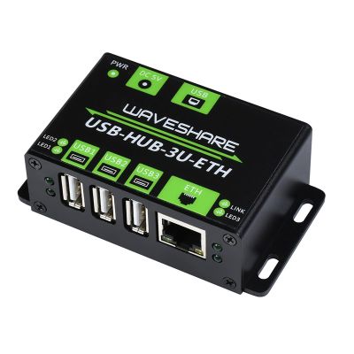 3-Port USB Hub, USB Extender with Industrial Grade RTL8152B Chip & 100M Ethernet Port Connector