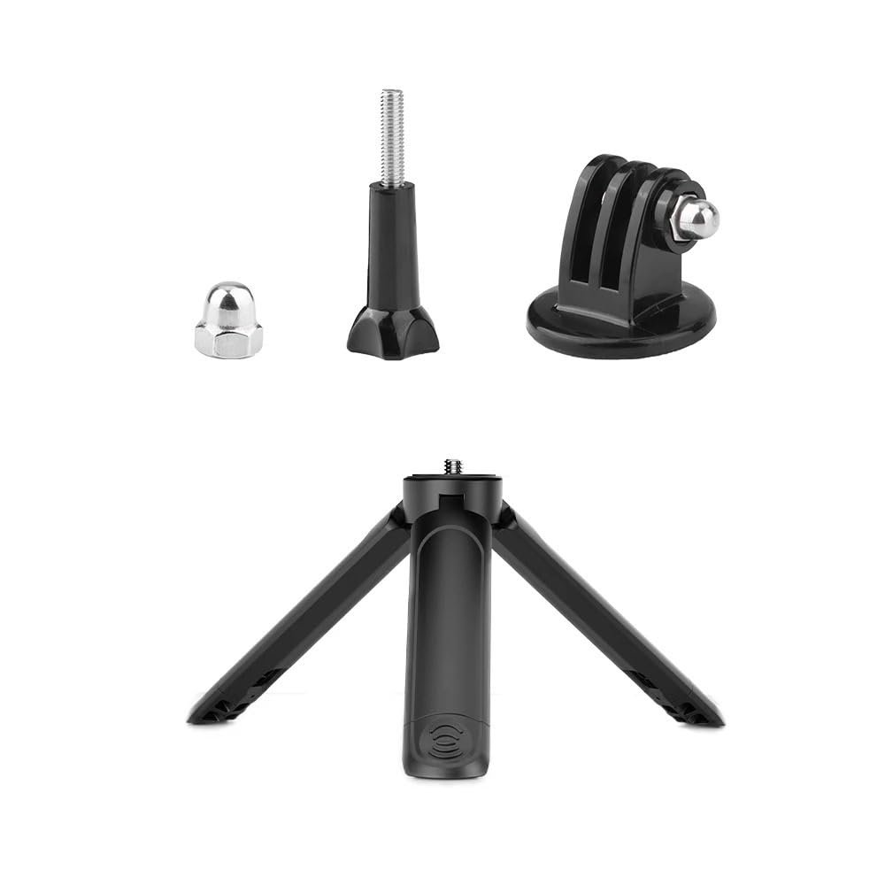 WLLBMDJ Flymile Mini Extendable Desktop Tripod Foldable Photography Bracket Stand for Phone Camera Stick 1/4''Screw Ballhead Accessory(Set B)