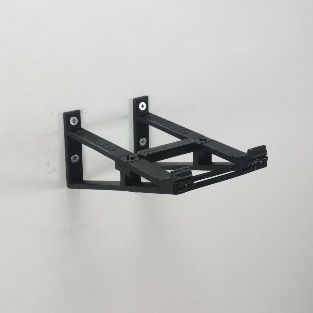 3D Cabin Wall Mount Stand Compatible with Echo Show 8 Wall (Angled, Black)