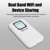 5G 4G Wi Fi LTE Mobile Hotspot, 5G Router with Nano SIM Card Slot, Portable Wi Fi 6 Mobile Hotspot for Travel, 16 Users, 2.01 Inch Screen, for Home Or Everywhere You view 2
