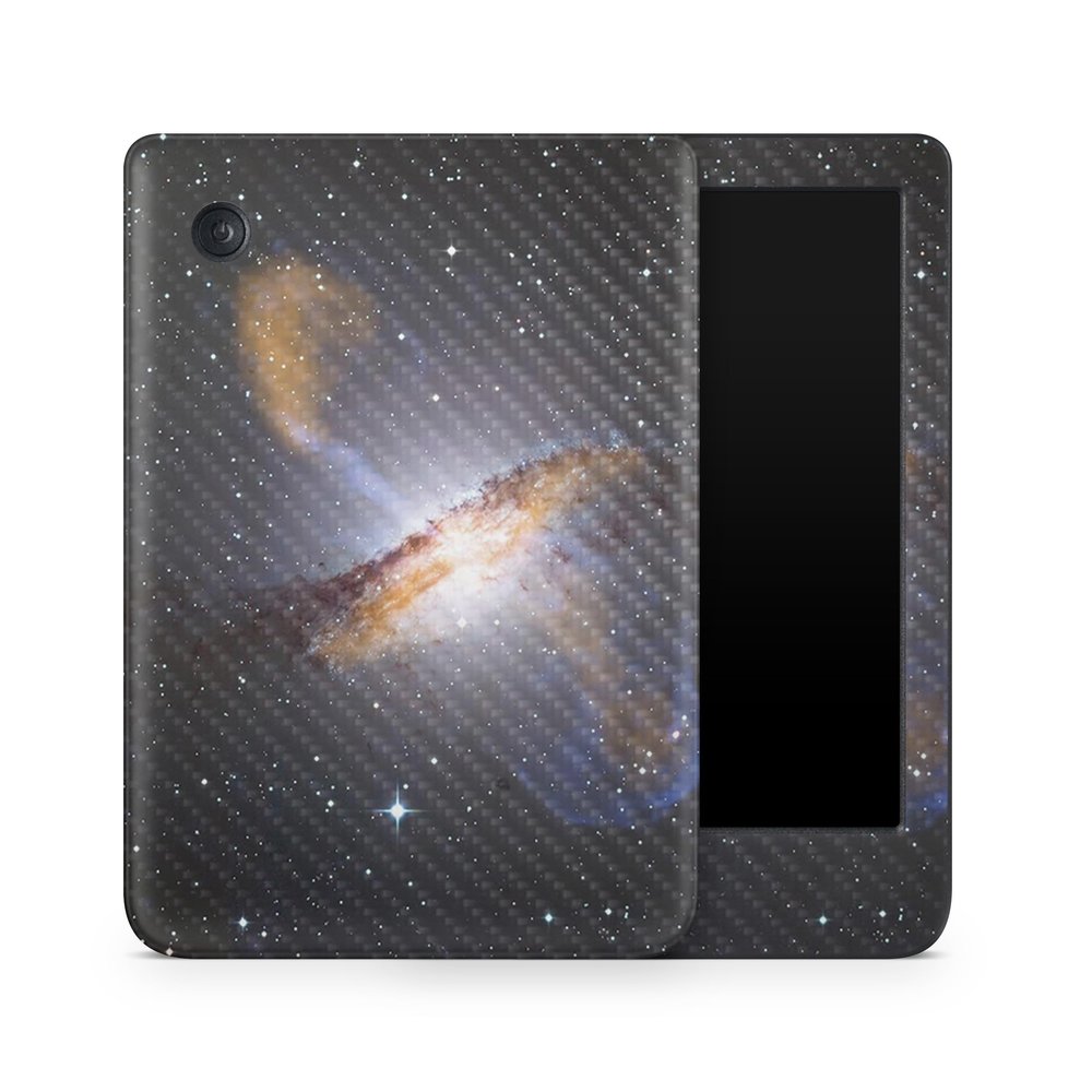 Carbon Fiber E-Reader Skin Compatible with Kobo Clara Colour (2024) - Centaurus - Premium 3M Vinyl Protective Wrap Decal Cover - Easy to Apply | Crafted in The USA by MightySkins