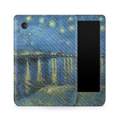 Carbon Fiber E-Reader Skin Compatible with Kobo Clara Colour (2024) - Over The Rhone - Premium 3M Vinyl Protective Wrap Decal Cover - Easy to Apply | Crafted in The USA by MightySkins