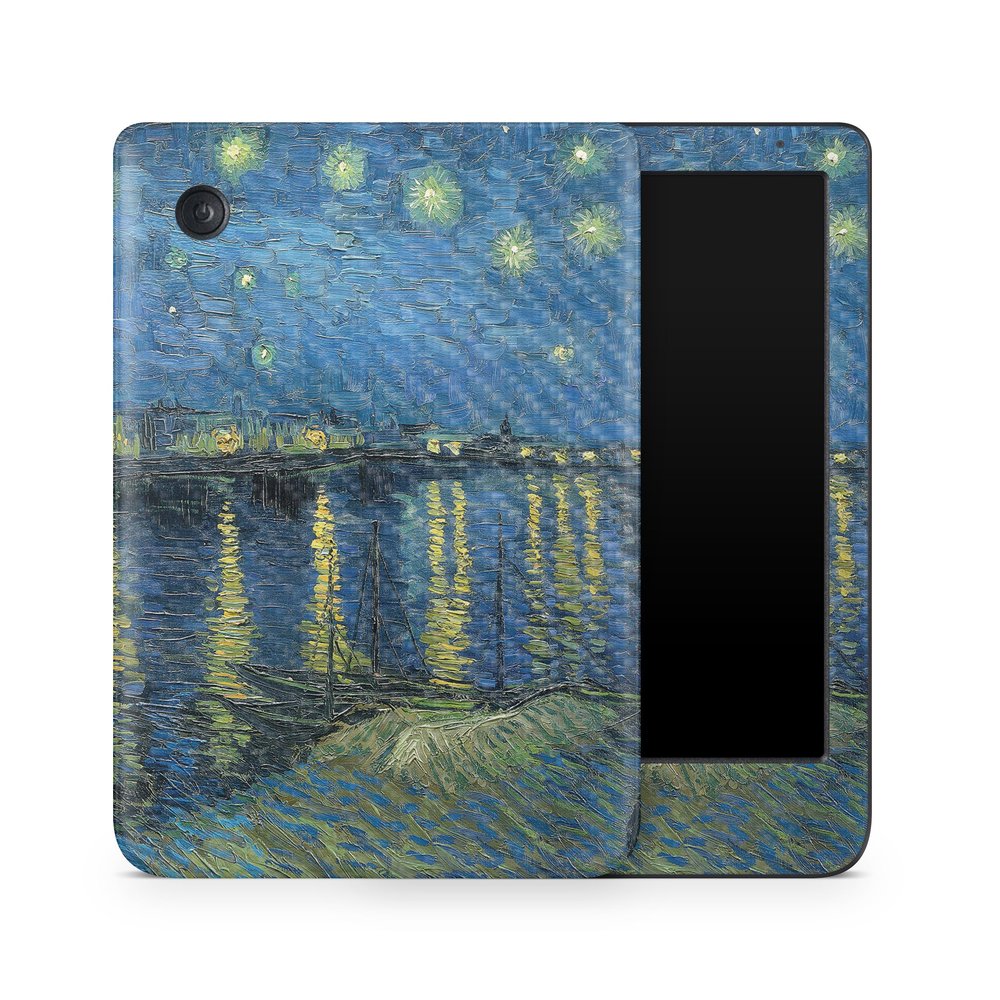 Carbon Fiber E-Reader Skin Compatible with Kobo Clara Colour (2024) - Over The Rhone - Premium 3M Vinyl Protective Wrap Decal Cover - Easy to Apply | Crafted in The USA by MightySkins