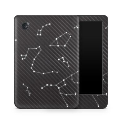 Carbon Fiber E-Reader Skin Compatible with Kobo Clara Colour (2024) - Constellations - Premium 3M Vinyl Protective Wrap Decal Cover - Easy to Apply | Crafted in The USA by MightySkins