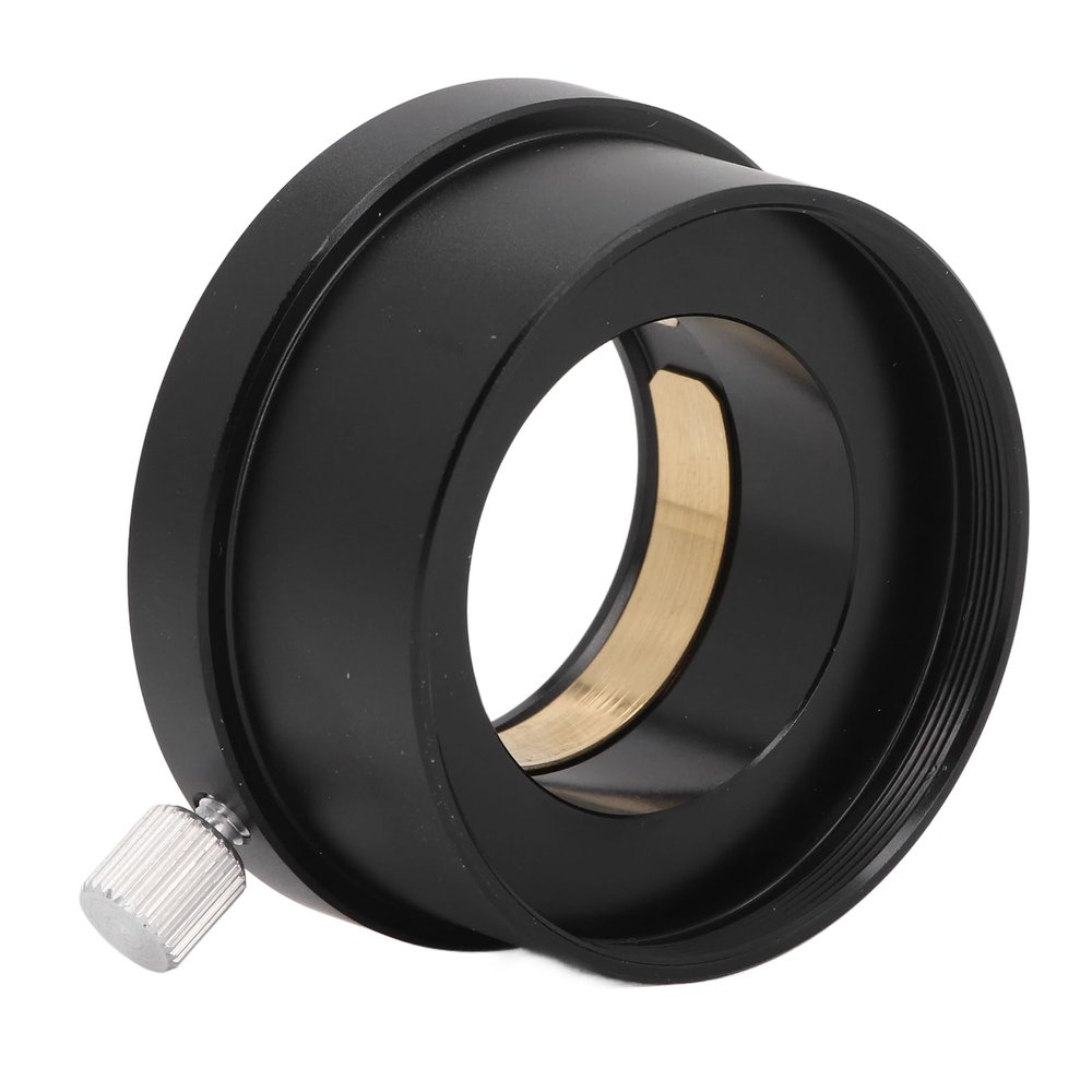 2 Inch to 1.25 Inch Telescope Eyepiece Mount Adapter, Eyepiece Adapter Ring with Clamp Screw, Aluminum Alloy DSLR Connecting Ring for Telescope Accessories