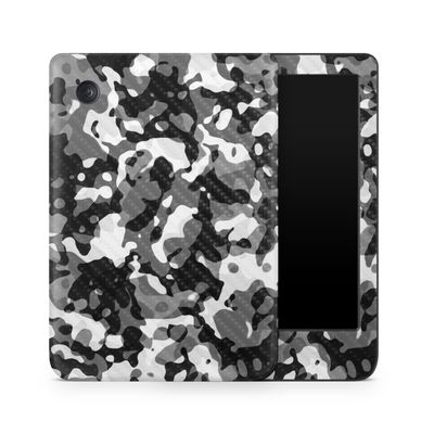 Carbon Fiber E-Reader Skin Compatible with Kobo Clara Colour (2024) - Black Modern Camo - Premium 3M Vinyl Protective Wrap Decal Cover - Easy to Apply | Crafted in The USA by MightySkins